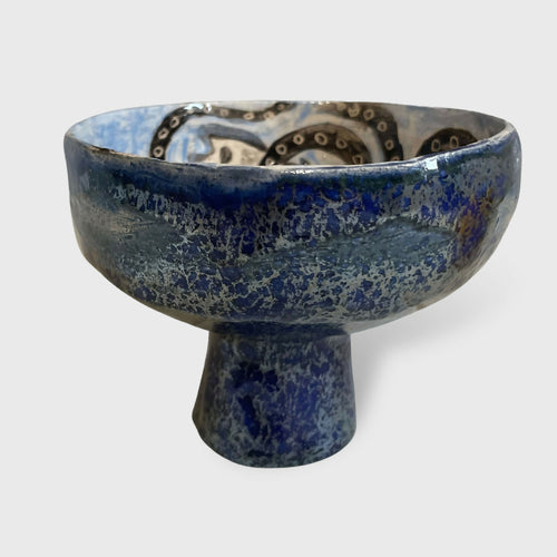 Coupelle bleue au poulpe | EMPREINTES Paris - EMPREINTES Paris