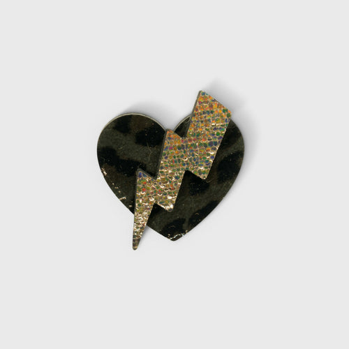 broche_coup_de_foudre_en_cuir_finition_leopard_brillant_et_dore_julie_troncin_maroquinerie | EMPREINTES Paris - EMPREINTES Paris