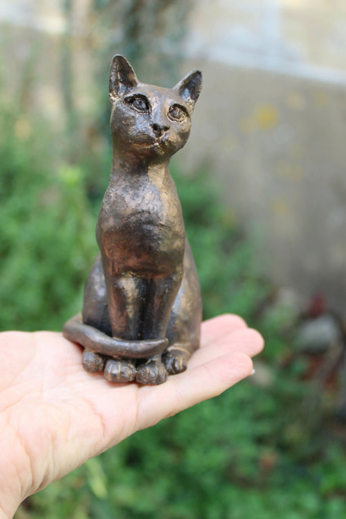 Un mignon petit chat avec un émail effet bronze | EMPREINTES Paris - EMPREINTES Paris