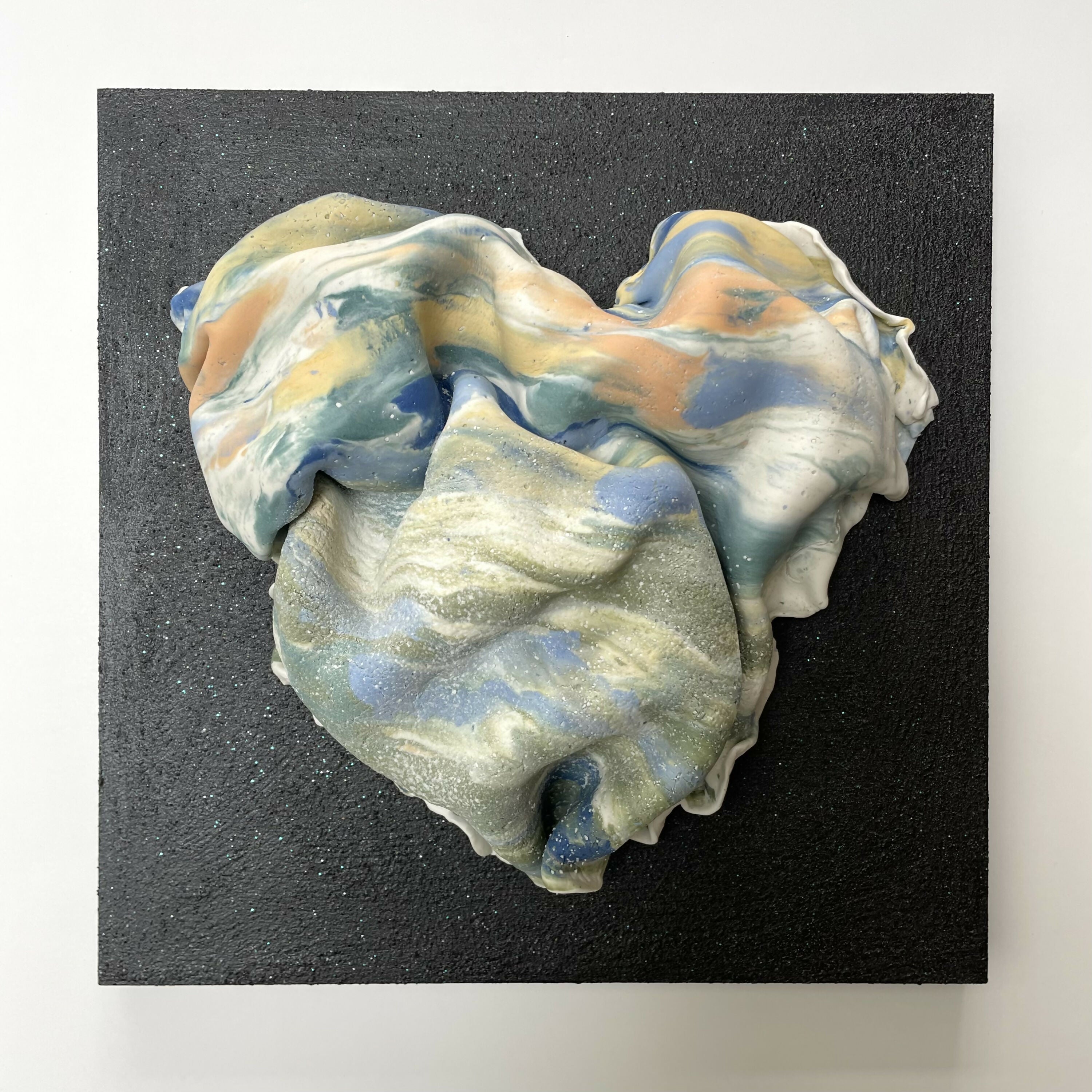 Bas relief tableau collection Cœur porcelaine Nériage 2 | EMPREINTES Paris