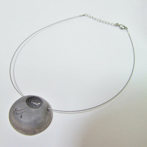 Collier Miro cratère blanc et rouge | EMPREINTES Paris - EMPREINTES Paris