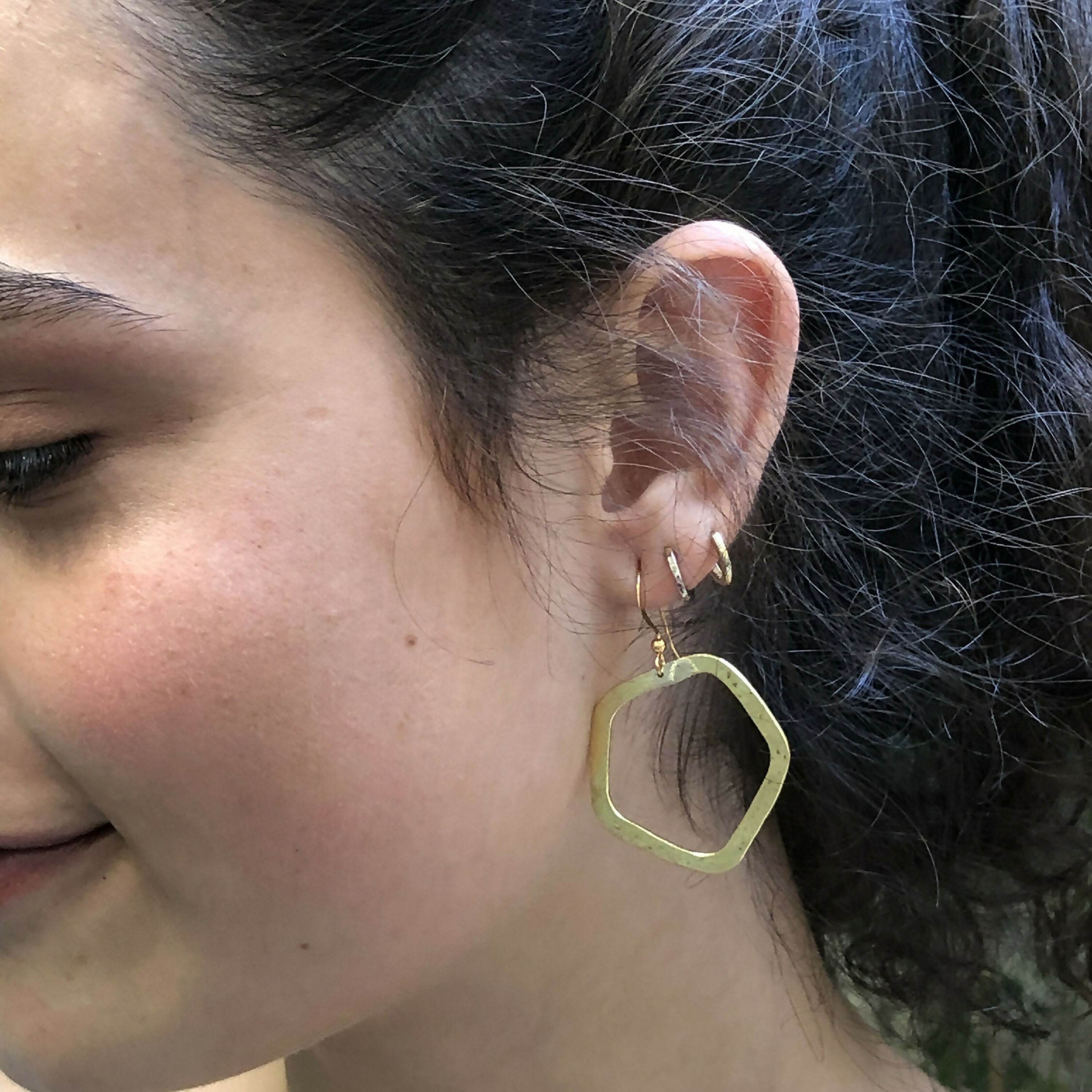 Boucles Pentagone - atelier lor copie | EMPREINTES Paris