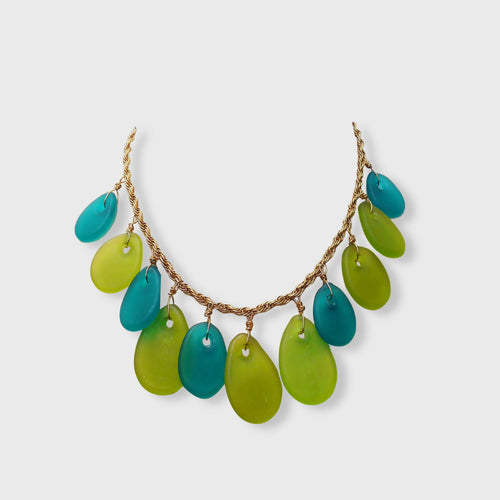 Collier GALET VERT E1013 | EMPREINTES Paris - EMPREINTES Paris