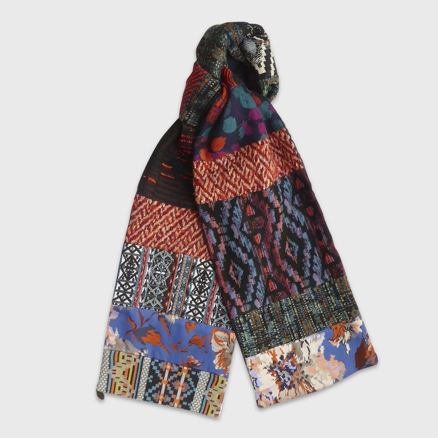 Écharpe hivernale - Multico rouge | EMPREINTES Paris