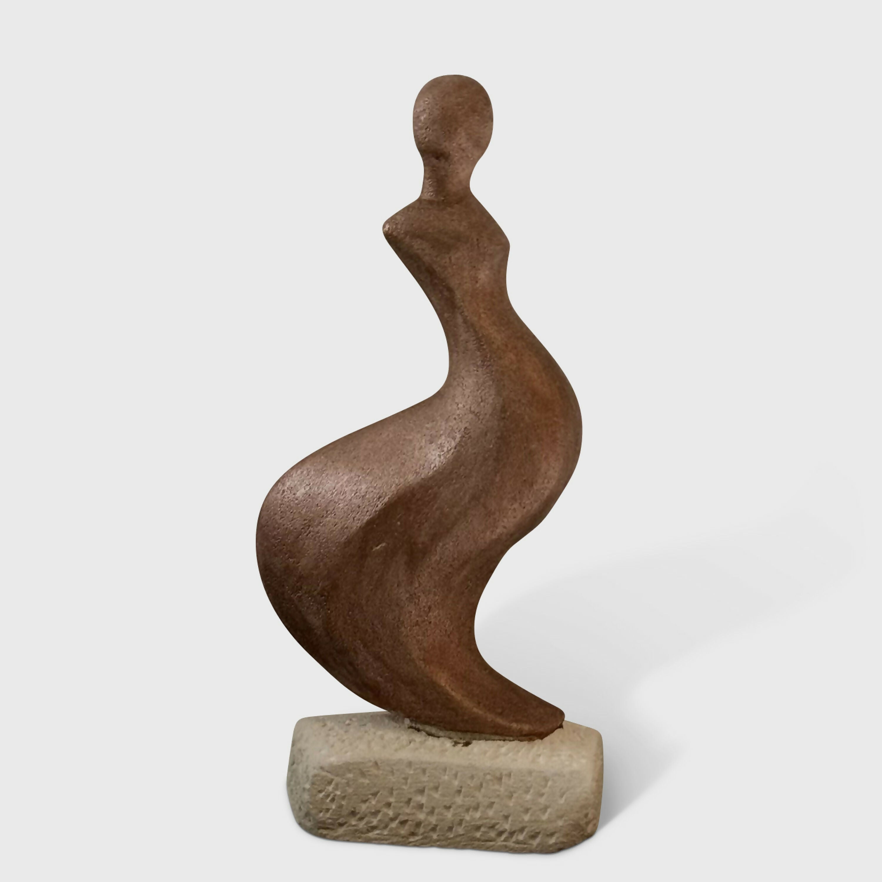 Figurine 5 en pierre calcaire de l