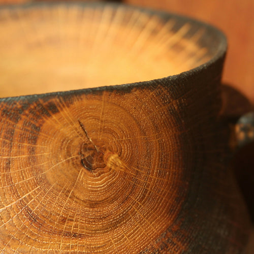 Pot en chêne brulé - Collection bois vert | EMPREINTES Paris - EMPREINTES Paris