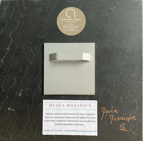 tableau_mosaique_rouge_sur_ardoise_musea_mosaique copie | EMPREINTES Paris - EMPREINTES Paris