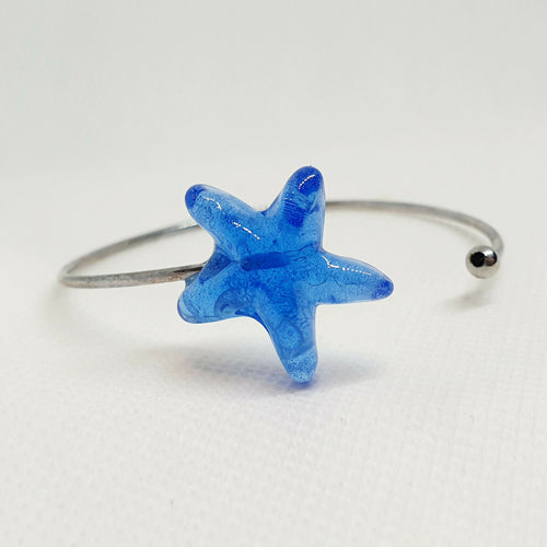 Bracelet jonc Etoile bleu | EMPREINTES Paris - EMPREINTES Paris