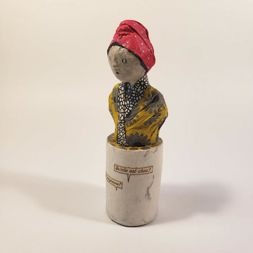 Sculpture papier Elle est mignonne | EMPREINTES Paris - EMPREINTES Paris