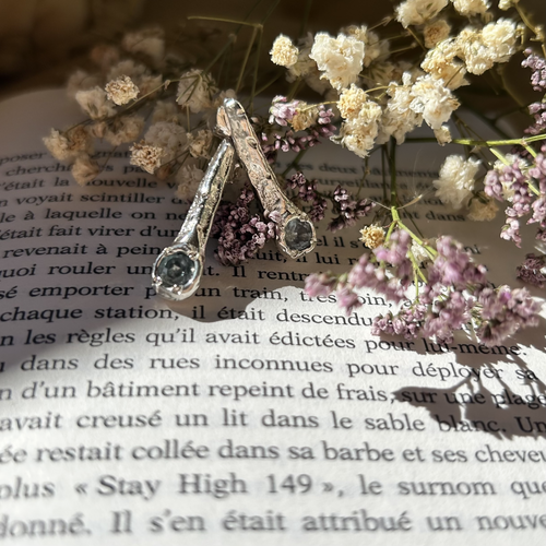 Boucles d'oreilles gouttes en argent | EMPREINTES Paris - EMPREINTES Paris