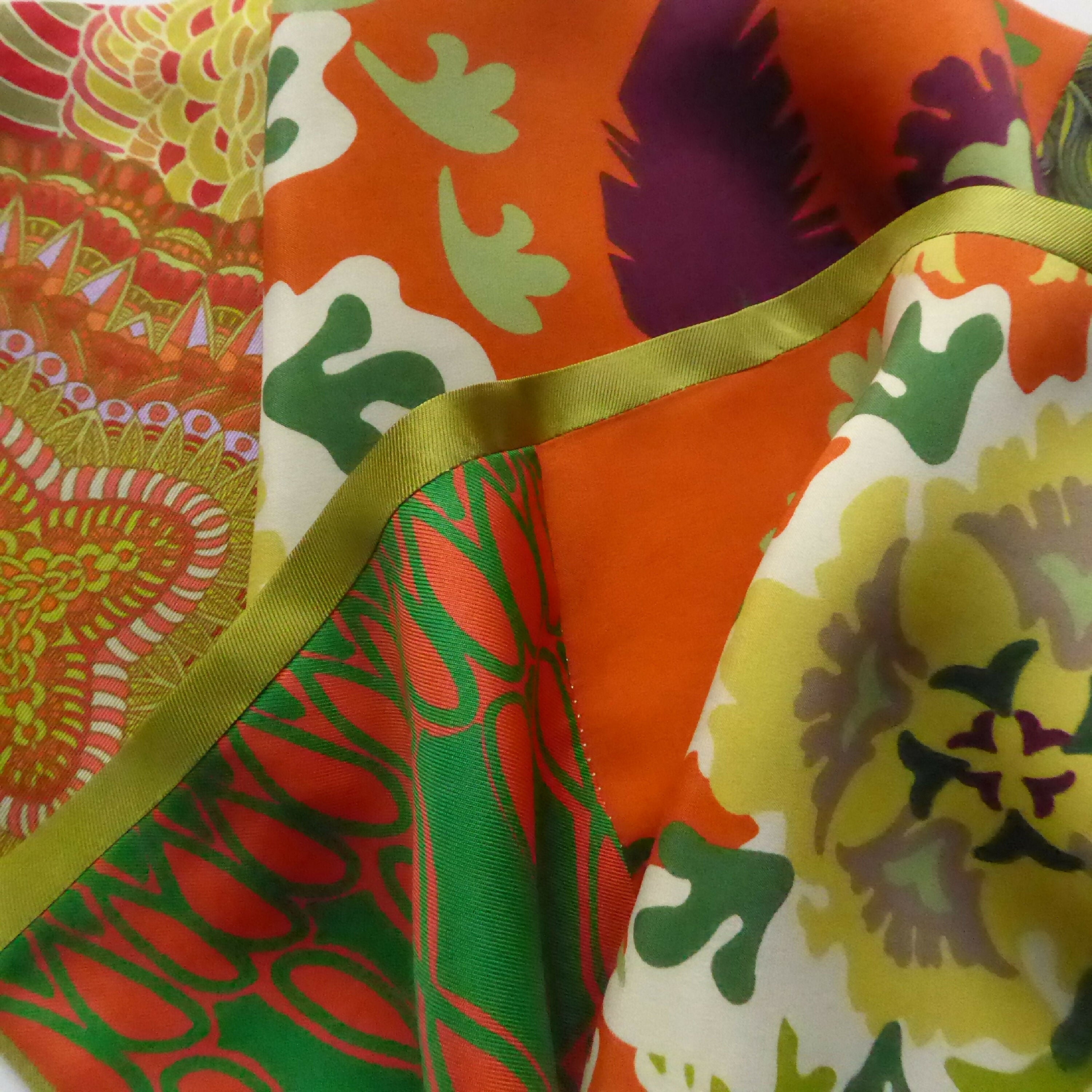 echarpe_soie_graphic_floral_vert_maya_hochman copie | EMPREINTES Paris