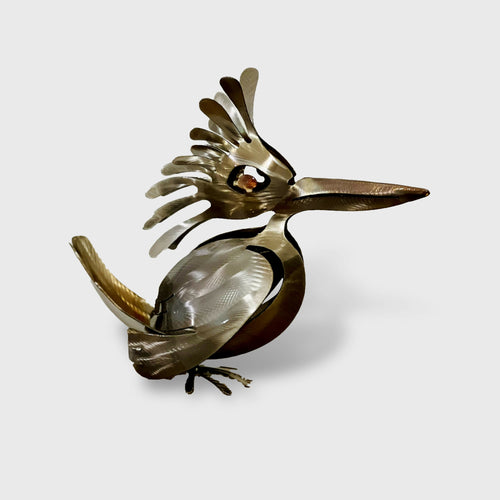 Sculpture Martin Pêcheur à crête - Crested KINGFISHER - ryba copie | EMPREINTES Paris - EMPREINTES Paris