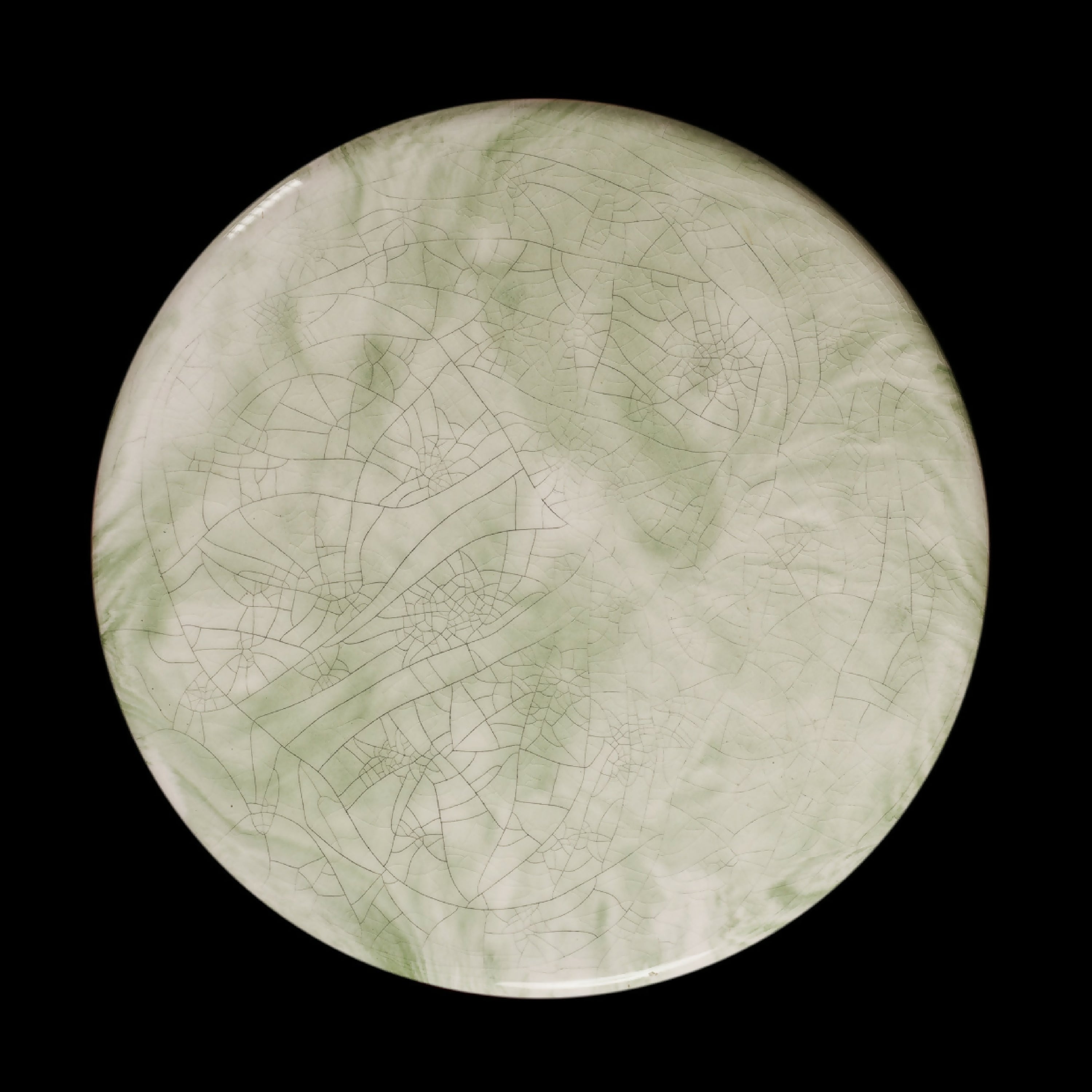 Table bistrot VERT TENDRE CRAQUELE NOIR | EMPREINTES Paris