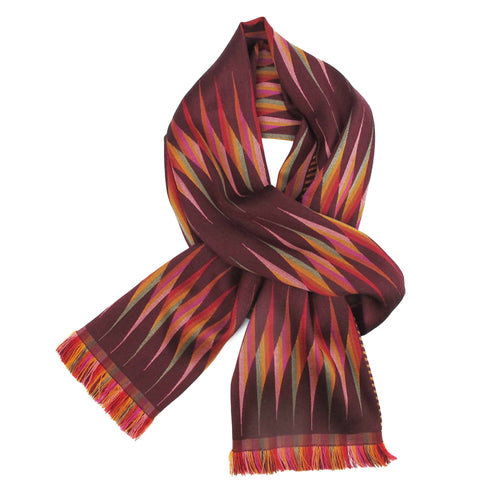 echarpe_etroite_laine_soie_multico_bourgogne_lune_sophie_guyot_soieries copie | EMPREINTES Paris - EMPREINTES Paris