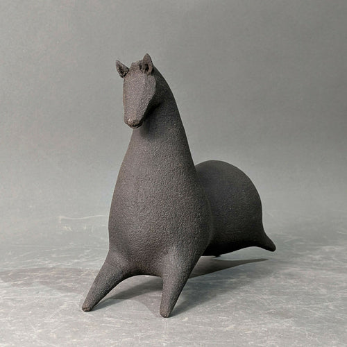 Sculpture Murale Mini Cheval III Noir 2 | EMPREINTES Paris - EMPREINTES Paris