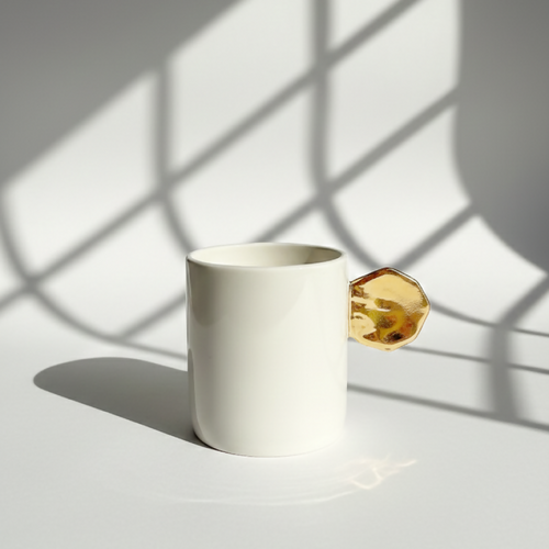 MUG porcelaine et or géométrie | EMPREINTES Paris - EMPREINTES Paris