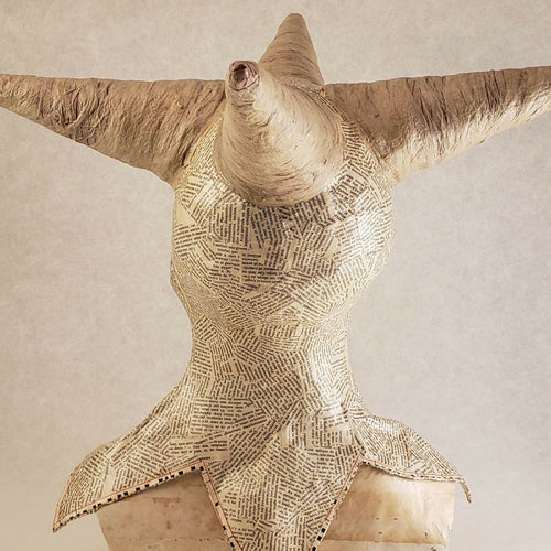 Sculpture papier D'un naturel taquin | EMPREINTES Paris - EMPREINTES Paris