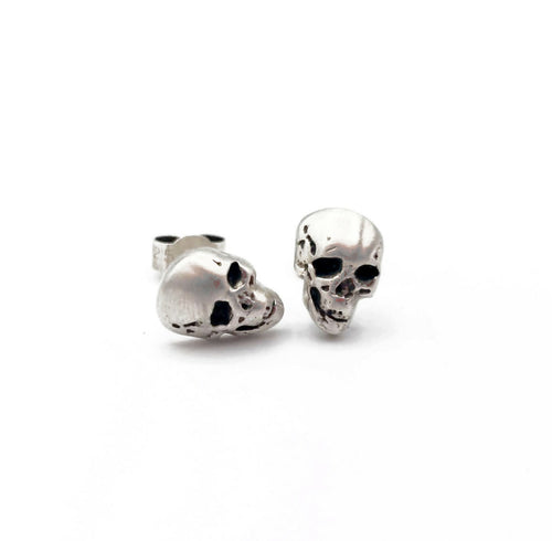 Boucles d'oreilles tête de mort en argent 925 | EMPREINTES Paris - EMPREINTES Paris