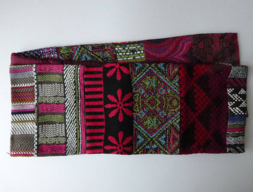 Écharpe hivernale -Multico fuchsia | EMPREINTES Paris - EMPREINTES Paris