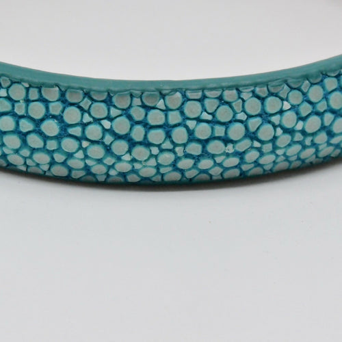 Bracelet en Galuchat turquoise- Fermoir EOLE | EMPREINTES Paris - EMPREINTES Paris