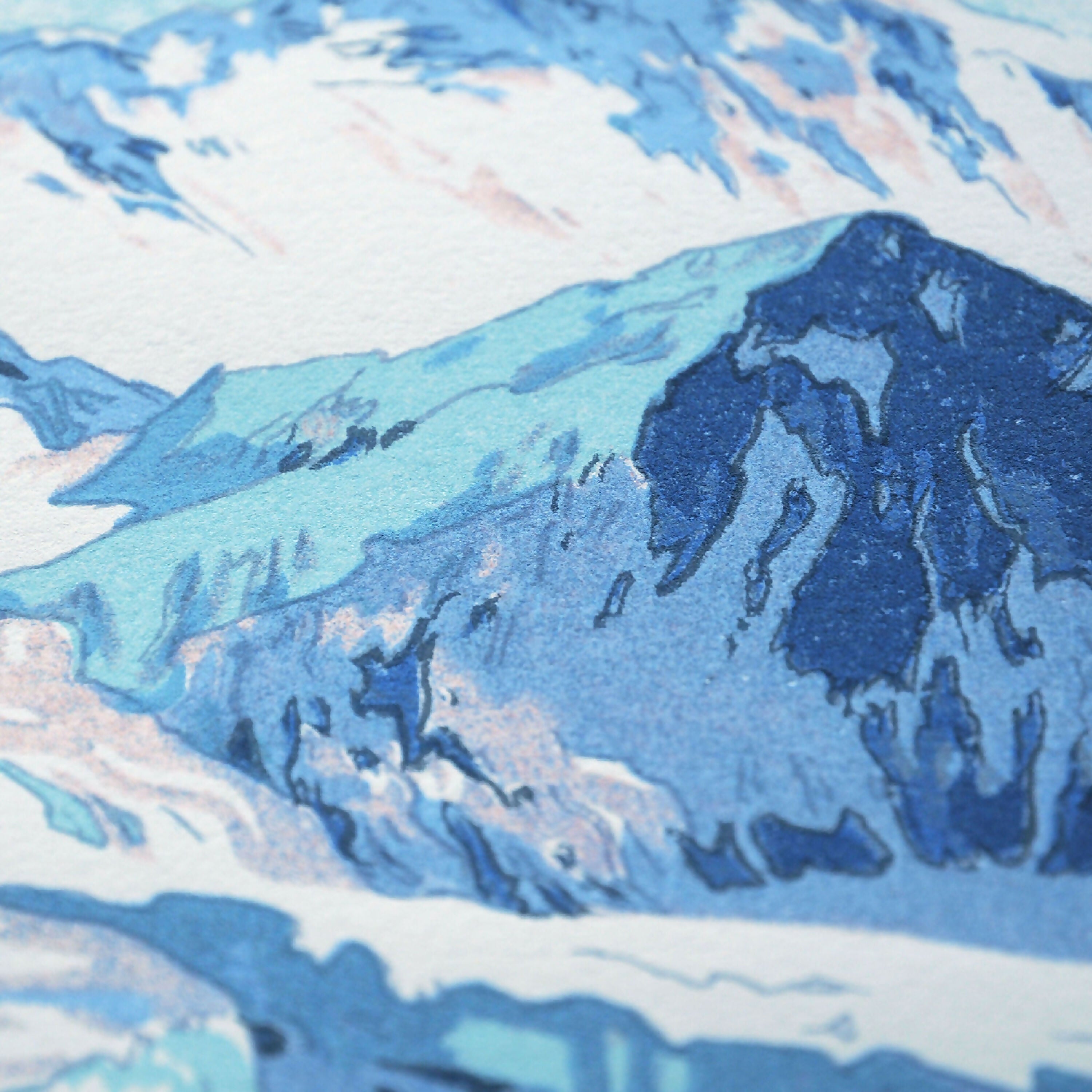 hiroshi_yoshida_la_jungfrau_serigraphie_le_trou_de_la_serrure copie | EMPREINTES Paris
