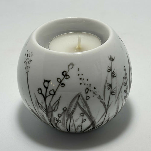 Bougeoir boule HERBES ET FLEURS CHAMPETRES 5 | EMPREINTES Paris - EMPREINTES Paris