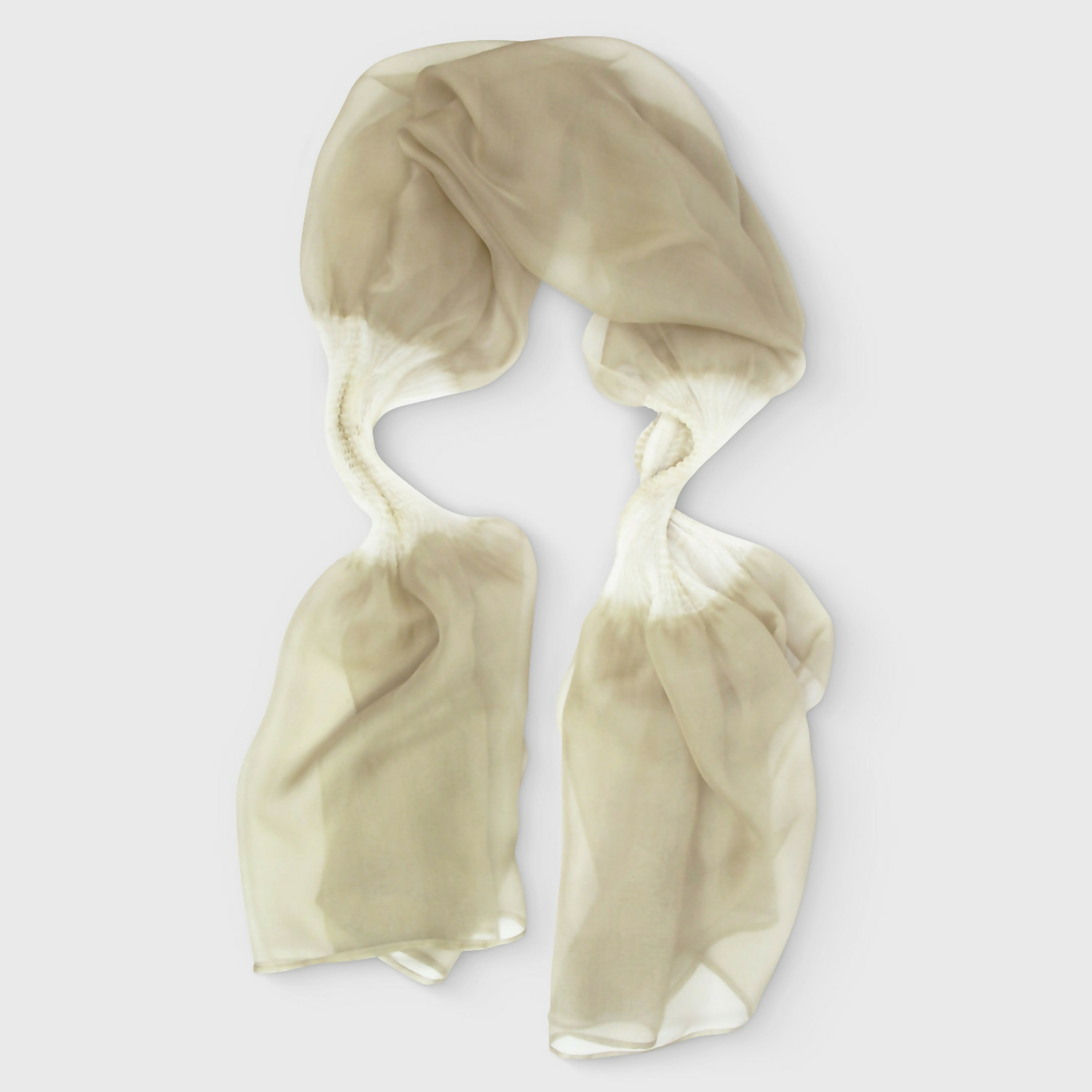 Étole organza de soie plissé Juliette 044 | EMPREINTES Paris