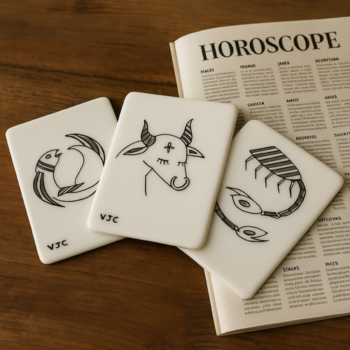 Carte du zodiaque en Porcelaine Poisson | EMPREINTES Paris - EMPREINTES Paris