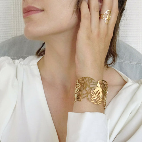 bracelet_papillons_monarca_au_dessus_dun_rosier_lumiss_design copie | EMPREINTES Paris - EMPREINTES Paris