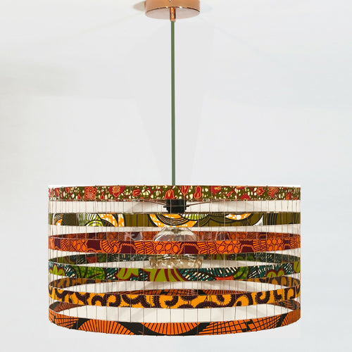 Suspension MÉGAWAX ø55cm kaki orange | EMPREINTES Paris - EMPREINTES Paris