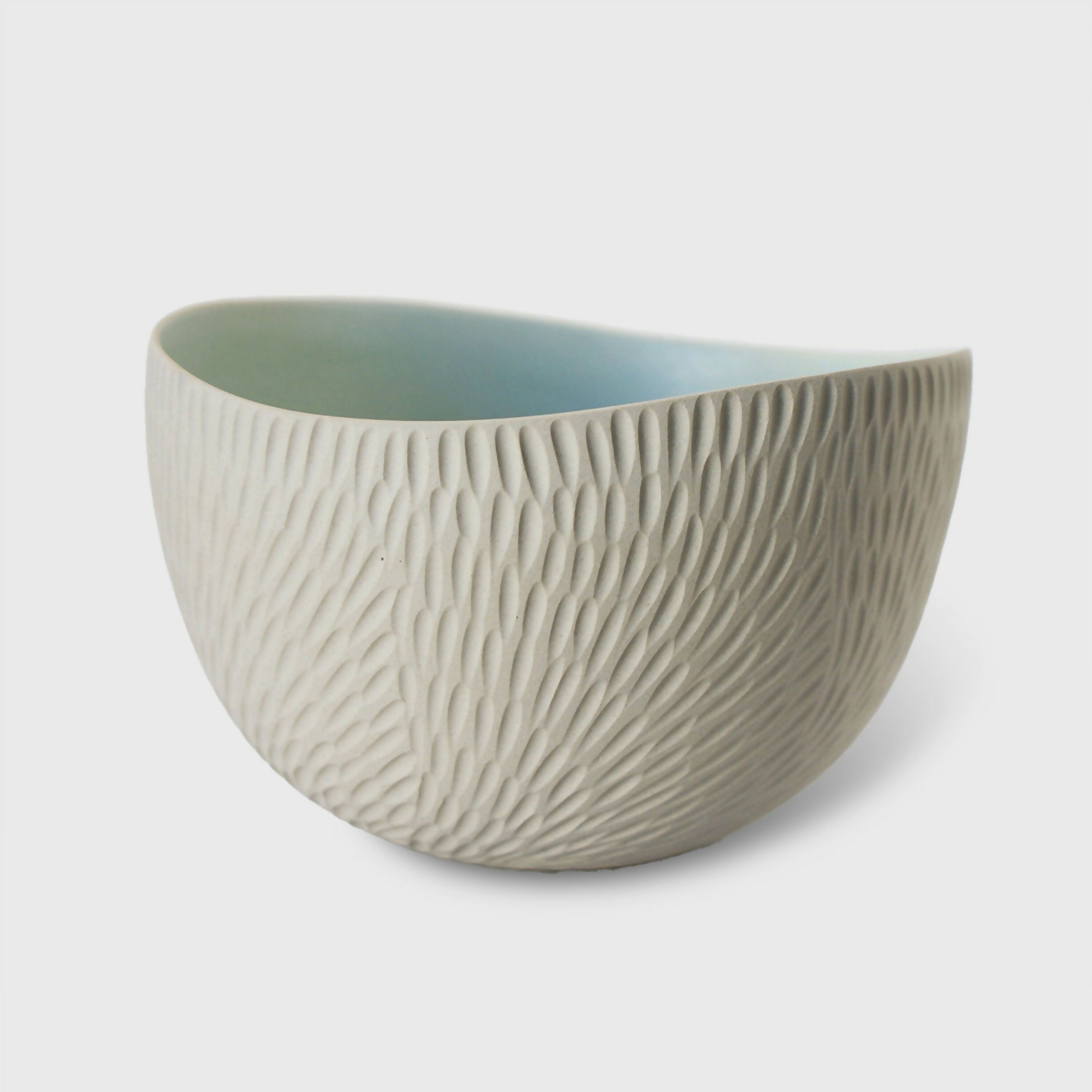 bol_gres_blanc_grave_interieur_bleu_vert_pale_emmanuelle_manche_ceramique copie | EMPREINTES Paris