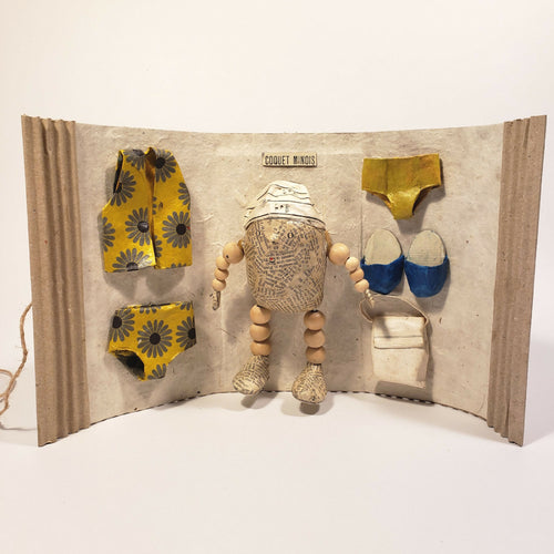 Sculpture papier Coquet minois | EMPREINTES Paris - EMPREINTES Paris