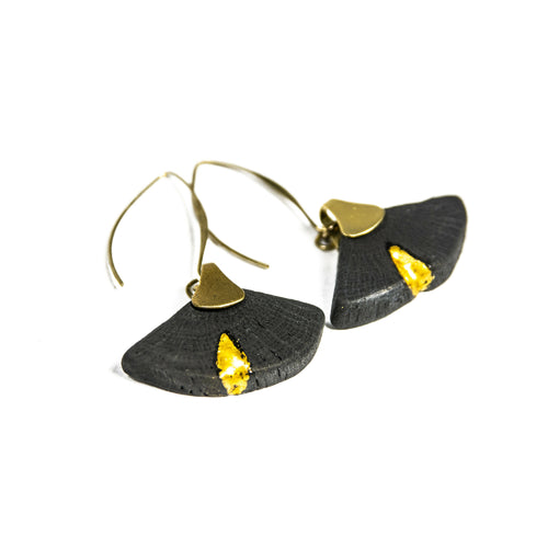 Boucles d’oreilles HIME-MINI-GINKO-KINTSUGI 2 | EMPREINTES Paris - EMPREINTES Paris