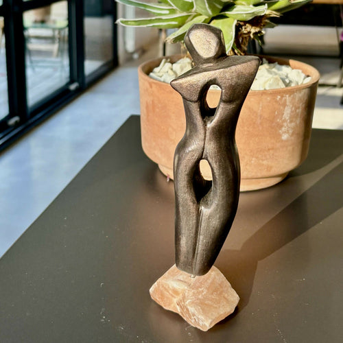 Figurine 15 en pierre calcaire de l'île de Ré, patiné bronze cuivré | EMPREINTES Paris - EMPREINTES Paris