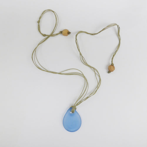 Pendentif GALET L BLEU E0991 | EMPREINTES Paris - EMPREINTES Paris