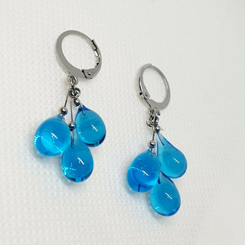 Boucles d'oreilles Gouttelettes en verre de Murano - 5 Coloris au choix | EMPREINTES Paris - EMPREINTES Paris