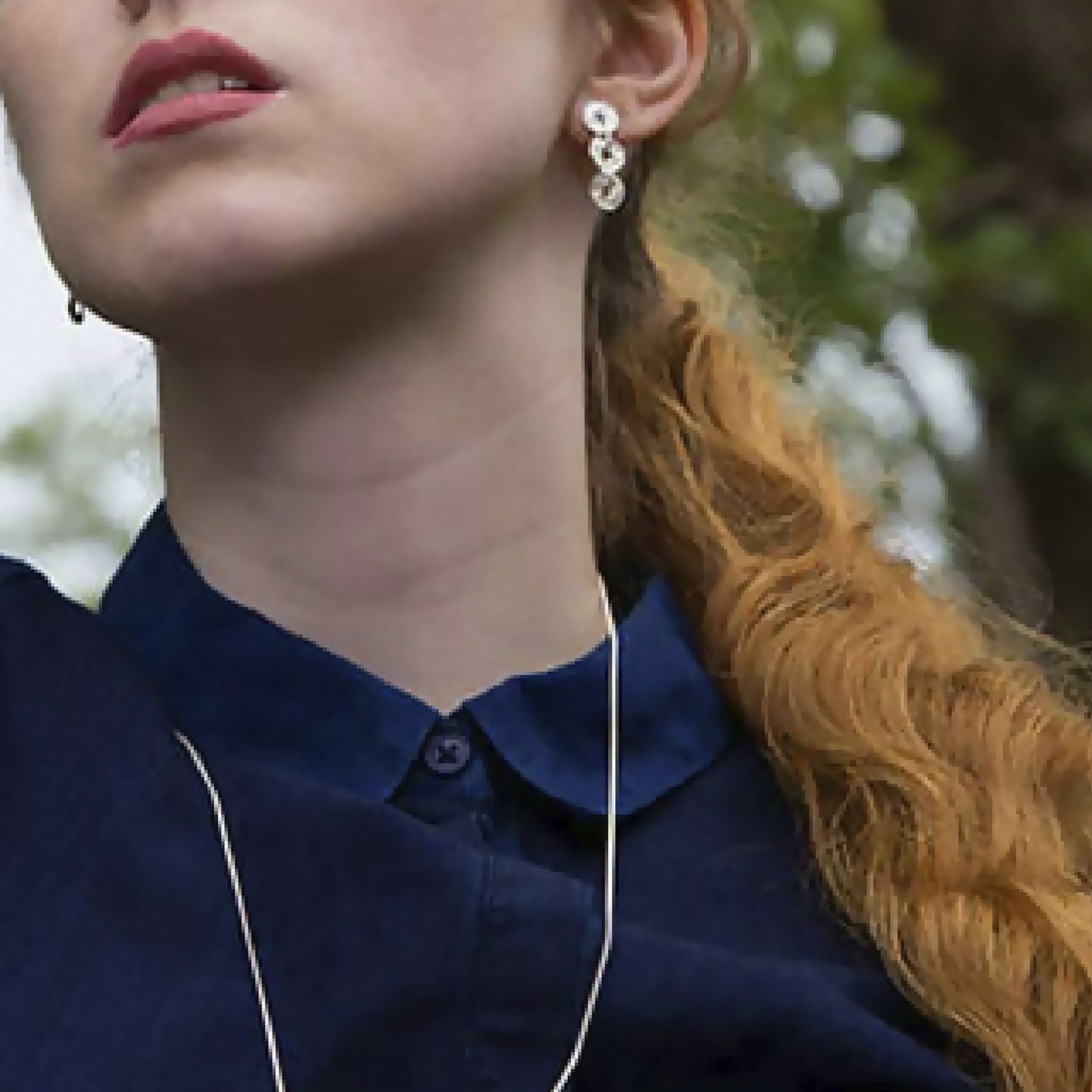 Boucles pendantes 3 rondelles en argent massif | EMPREINTES Paris