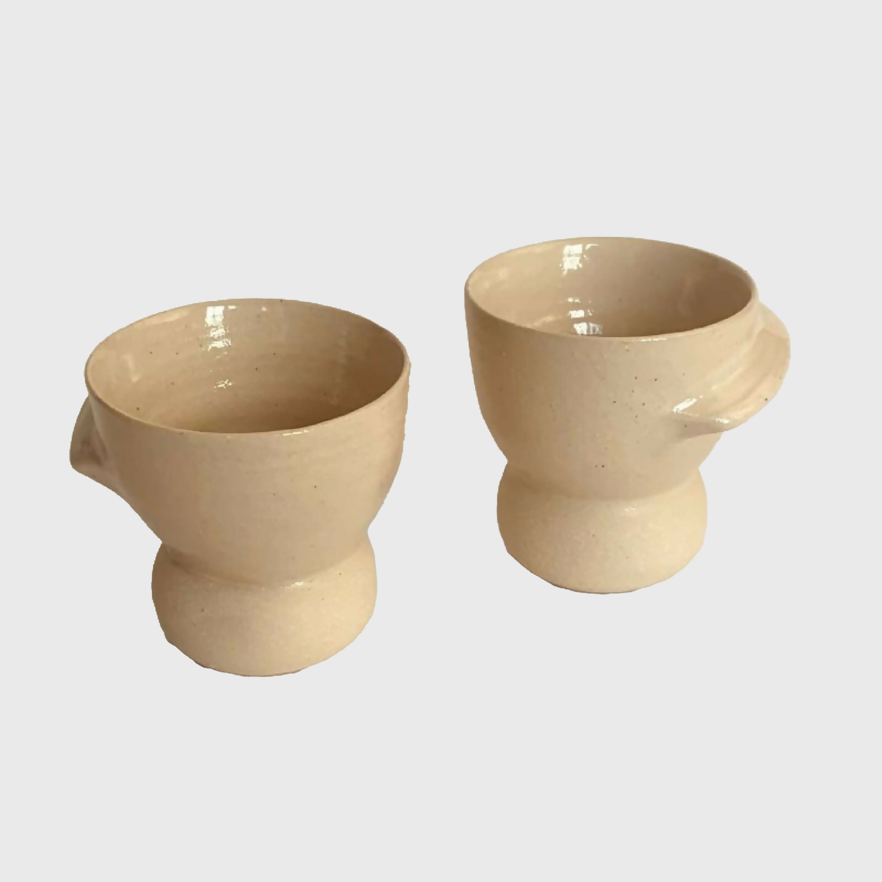 Duo de Tasses à Café Bulle blanches | EMPREINTES Paris