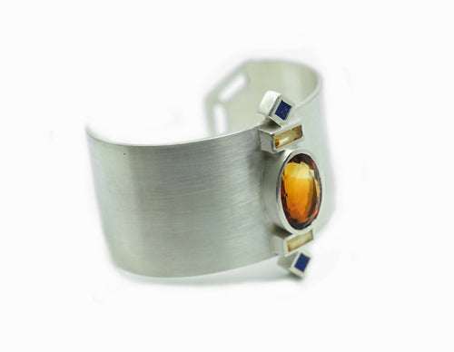 Manchette Argent et pierres fines | EMPREINTES Paris - EMPREINTES Paris