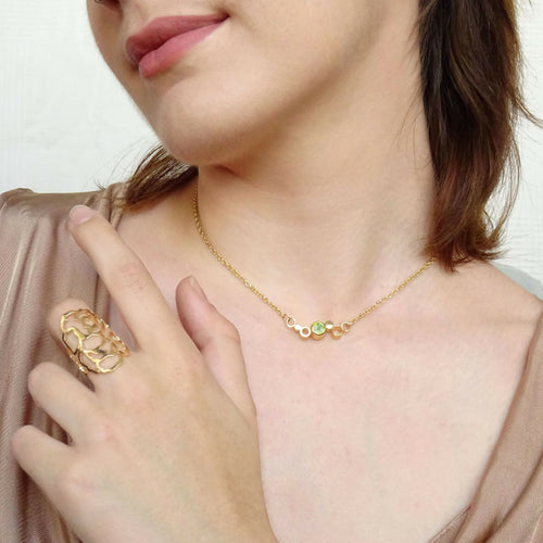 pendentif_cinq_bulles_avec_peridot_lumiss_design | EMPREINTES Paris - EMPREINTES Paris