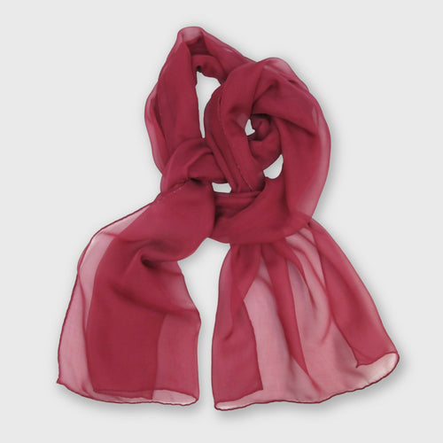 Écharpe 180 unie rouge framboise | EMPREINTES Paris - EMPREINTES Paris