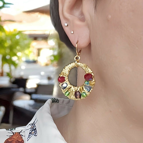 Boucles d'oreilles Jakarta (coloris au choix) | EMPREINTES Paris - EMPREINTES Paris