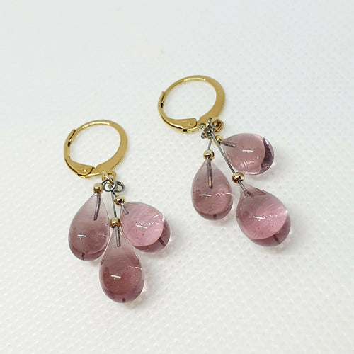 Boucles d'oreilles Gouttelettes en verre de Murano - 5 Coloris au choix | EMPREINTES Paris - EMPREINTES Paris