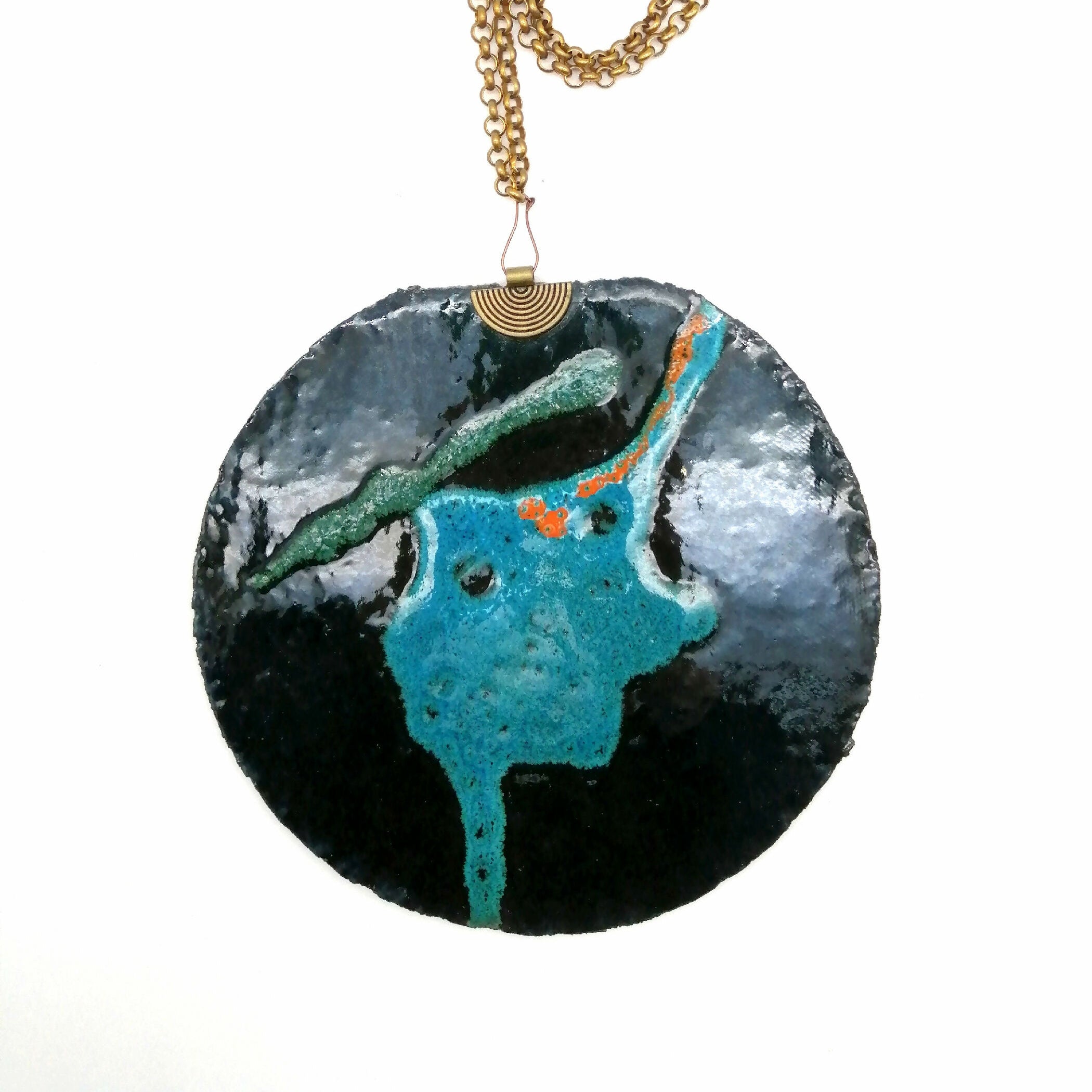 Bijour de mur vert et bleu | EMPREINTES Paris