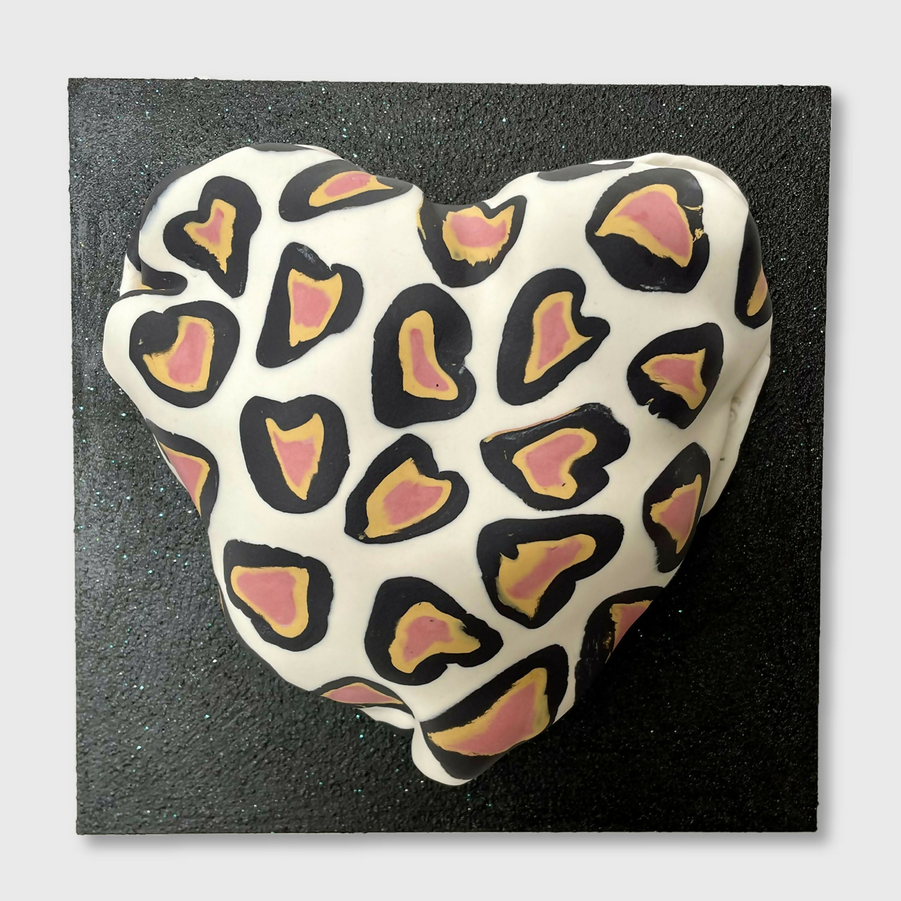 Bas relief tableau collection Cœur porcelaine Nériage 5 | EMPREINTES Paris