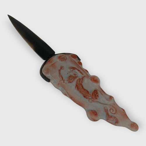 ouvre-lettre singe rouge couteau artisanal cadeau homme objet de collection unique original en cristal moulé | EMPREINTES Paris - EMPREINTES Paris