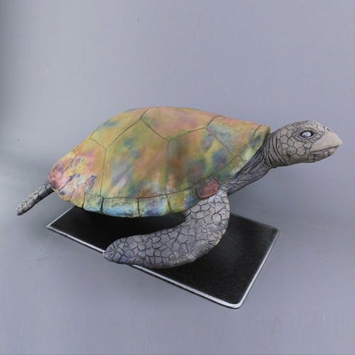 sculpture_de_tortue_en_raku_cuivre_mat_sara_grace_wevill copie | EMPREINTES Paris - EMPREINTES Paris