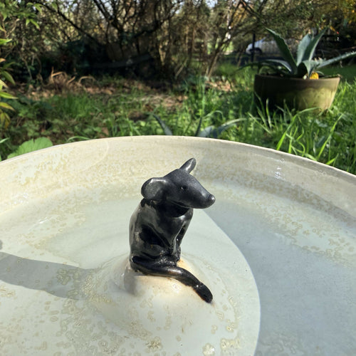Bol à eau pour chat, petite souris noire | EMPREINTES Paris - EMPREINTES Paris