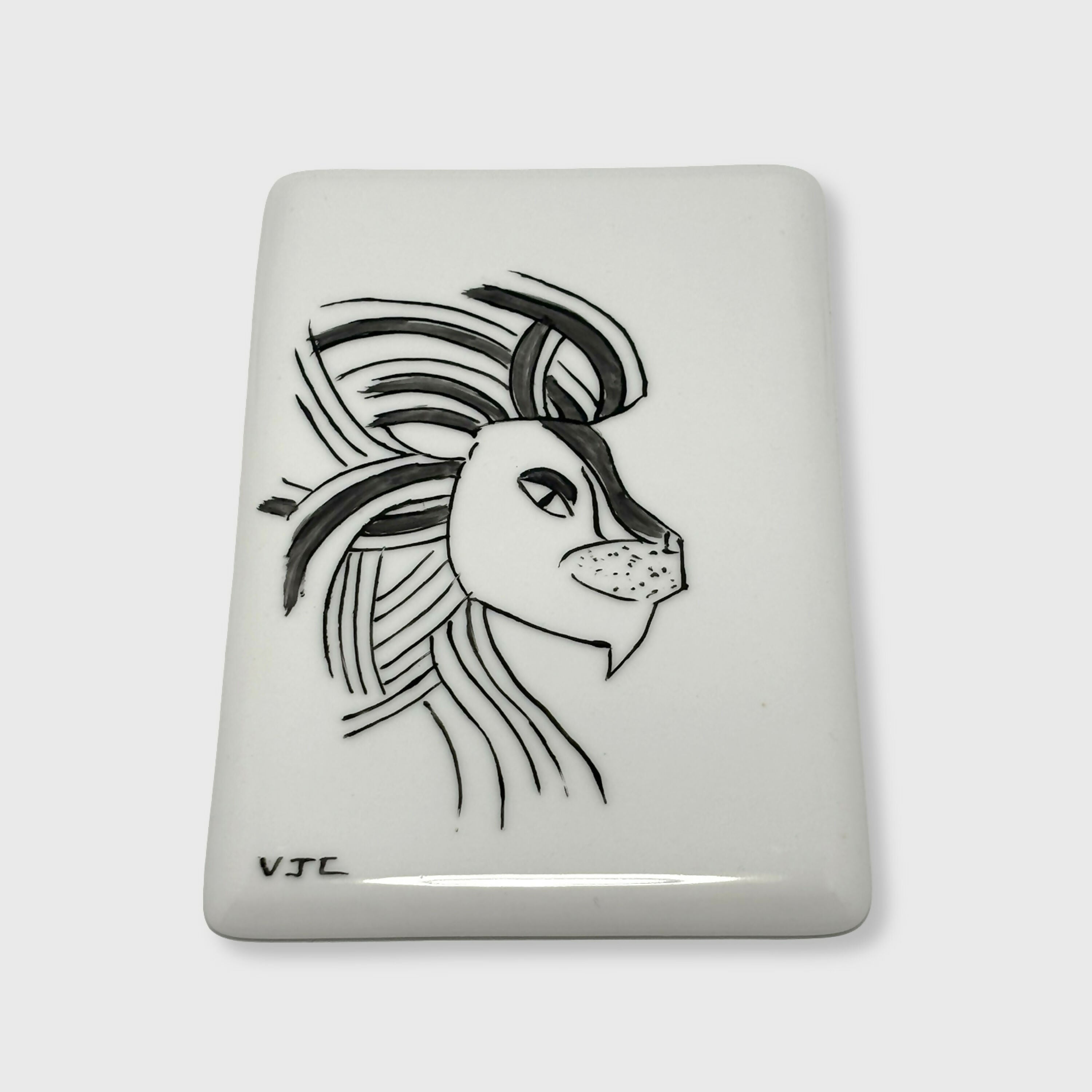 Carte du zodiaque en Porcelaine Lion | EMPREINTES Paris