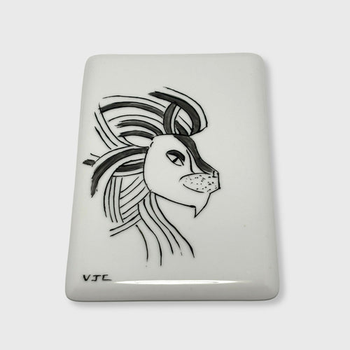 Carte du zodiaque en Porcelaine Lion | EMPREINTES Paris - EMPREINTES Paris